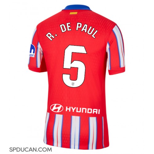 Muški Nogometni Dres Atletico Madrid Rodrigo De Paul #5 Domaci 2024-25 Kratak Rukav